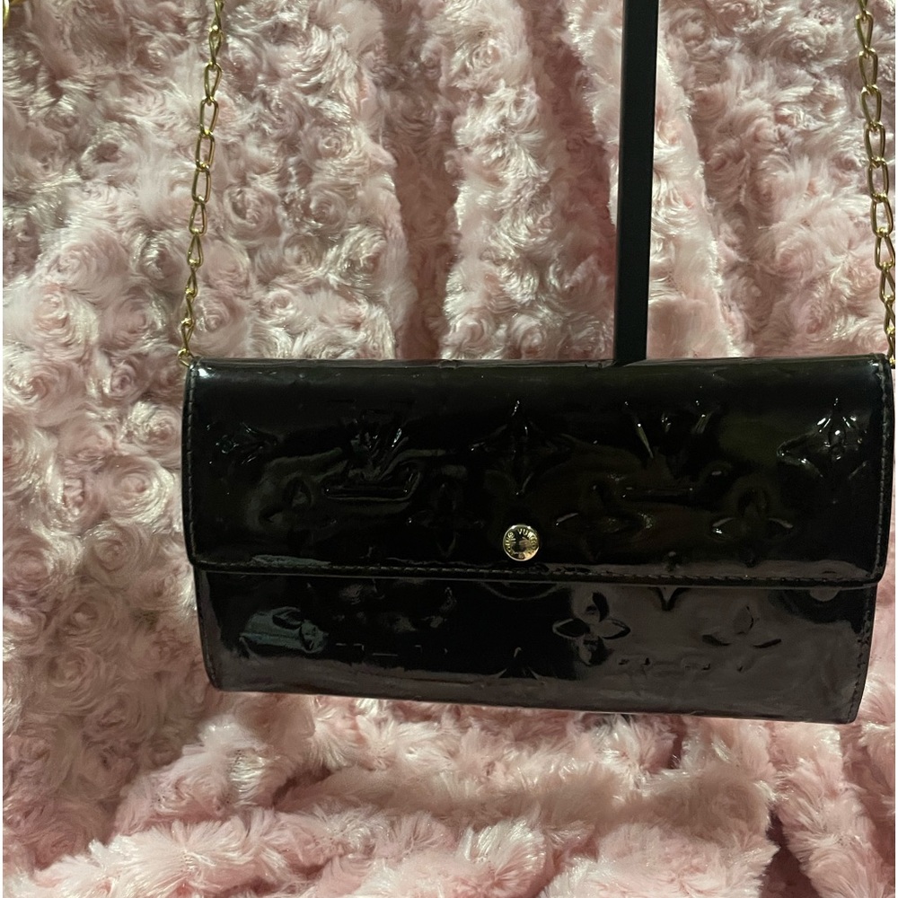 LV burgundy wallet